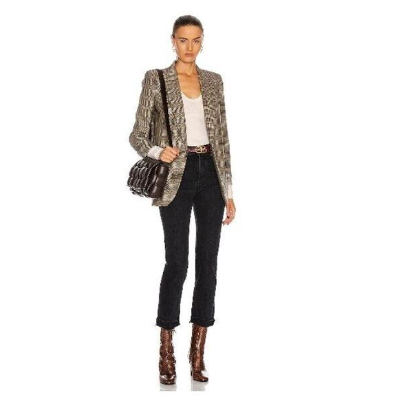 Mother Superior Sz 25 The Scrapper Cuff Ankle Fray Blackwashed Jeans - Picture 1 of 12